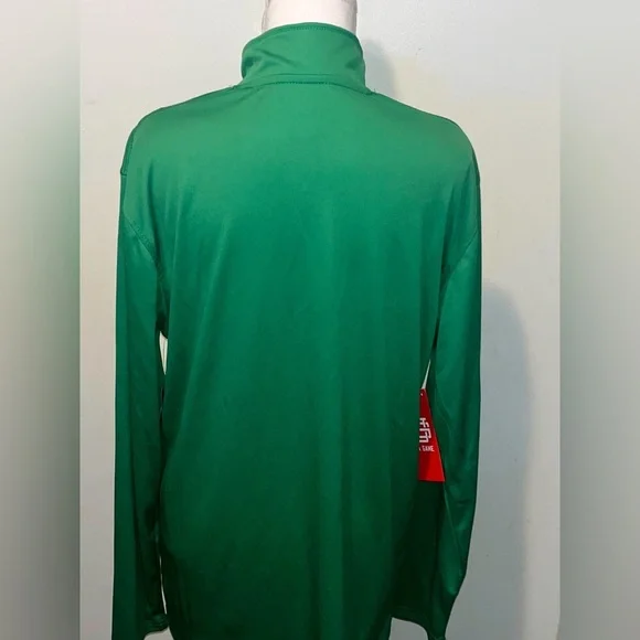 OFFICIAL Boston Celtics Antigua Quarter Zip Top Kelly Green Size Medium - Picture 11 of 11
